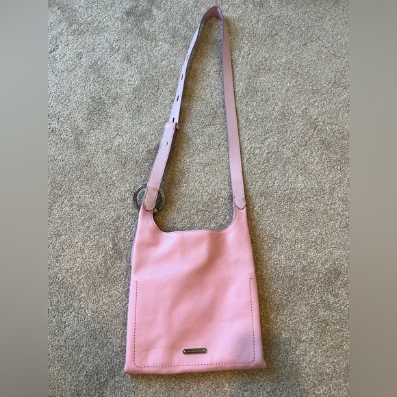 Rare Rebecca Minkoff Crossbody Small Karlie Leather Feed Bag in Pink - Picture 4 of 7